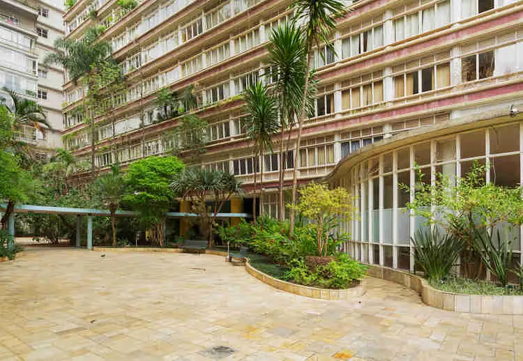 entrada do edifício Parque das Hortências